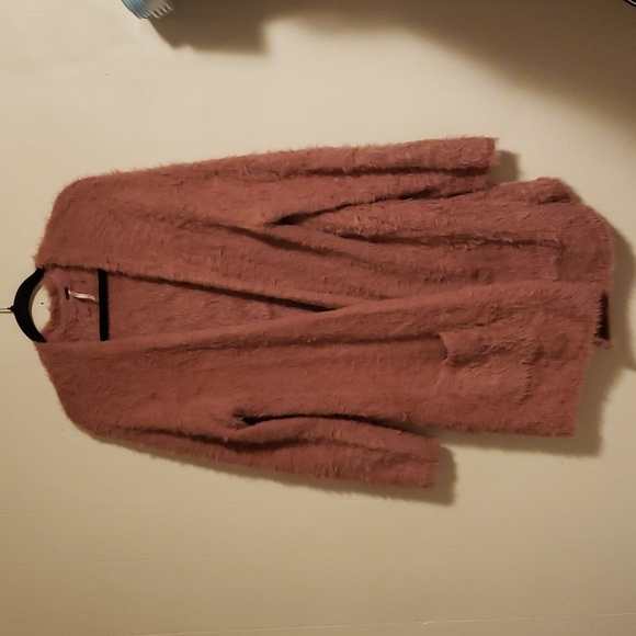 Free People Faux Fur Sweater Cardigan - Picture 2 of 8
